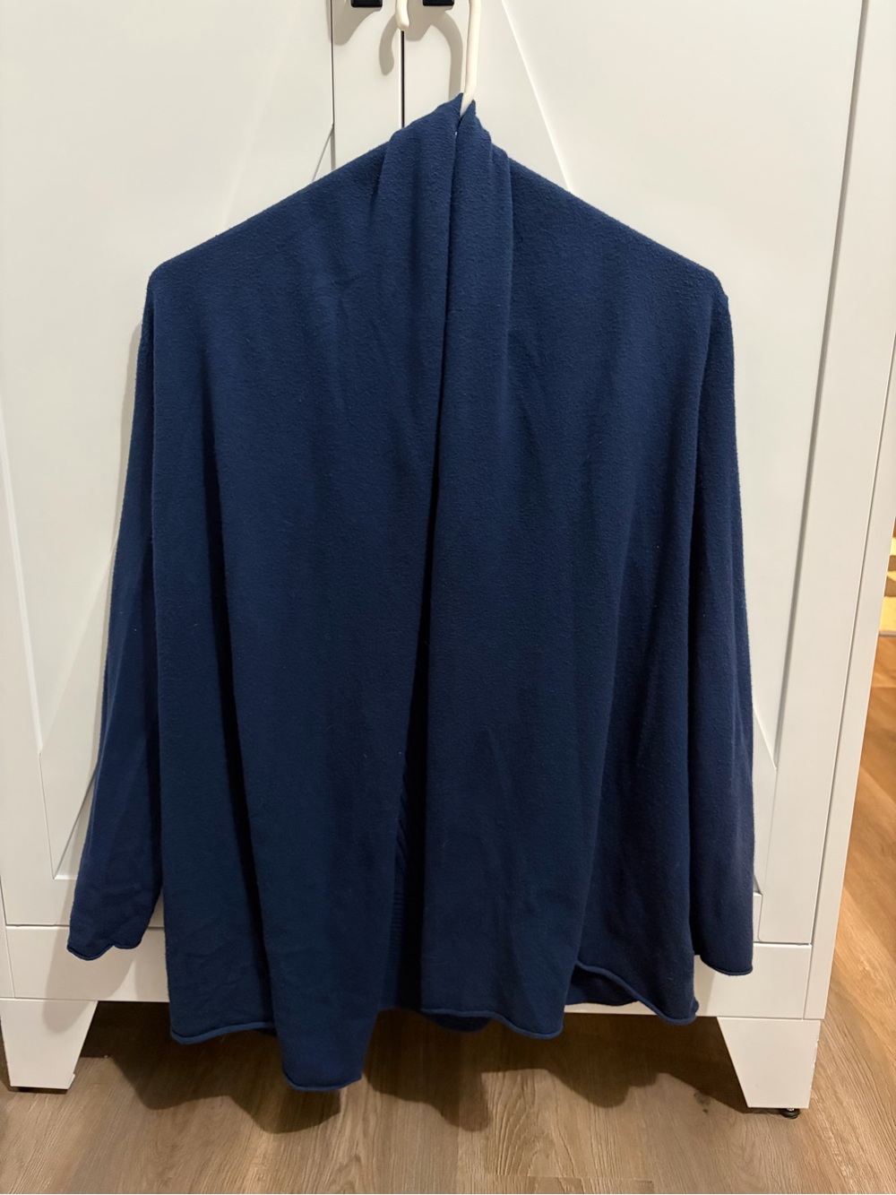 Women's Navy Open-Front Cardigan Sweater